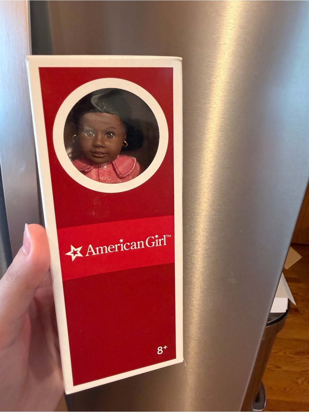 American Girl Addy Doll in Coral-Pink Dress - Picture 2 of 3